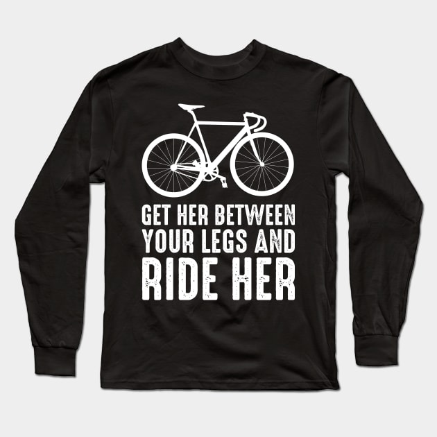 Bike Rider Long Sleeve T-Shirt by boldifieder